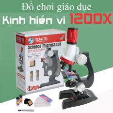 Bộ kính hiển vi LED 1200X cho bé, học sinh dùng cho học tập, khám phá và nghiên cứu – K1039