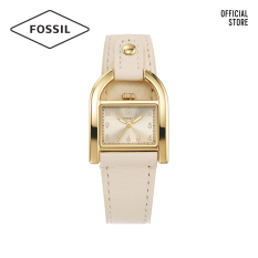 [Chỉ 6.6 – Voucher 200k] Đồng hồ nữ Fossil Harwell ES5280 dây da – màu nude