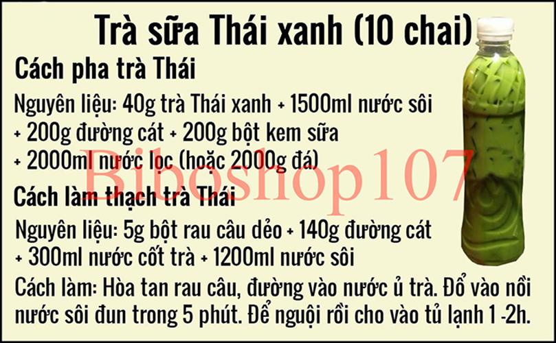 Combo 1 Gói Trà Xanh Thái Lan (200g)+ 1 Bột kem sữa S-creamer (1kg)