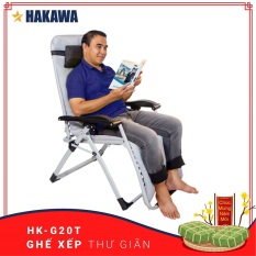 Ghế xếp thư giãn chính hãng HAKAWA – HK-G20T – Trọng Tải 300kg – Thay miễn phí phụ kiện nệm và lưới trong 5 NĂM – Dành cho người lớn tuổi