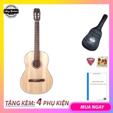 Đàn guitar classic giá rẻ DVE70C size lớn Duy Guitar Store chuyên đàn guitar giá rẻ cho sinh viên cho âm thanh cổ điển ấm áp – tặng giáo trình Bao da phụ kiện ghitar