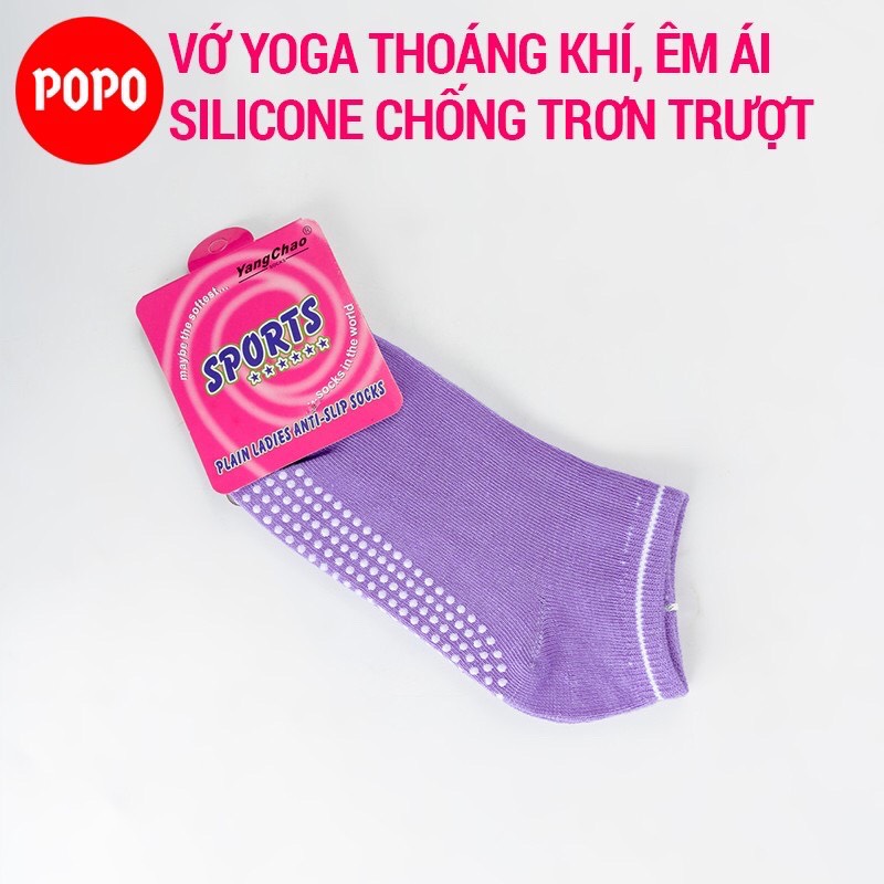 Vớ tập Yoga chống trượt POPO YGS1 tất yoga chất liệu mềm mại thoáng khí