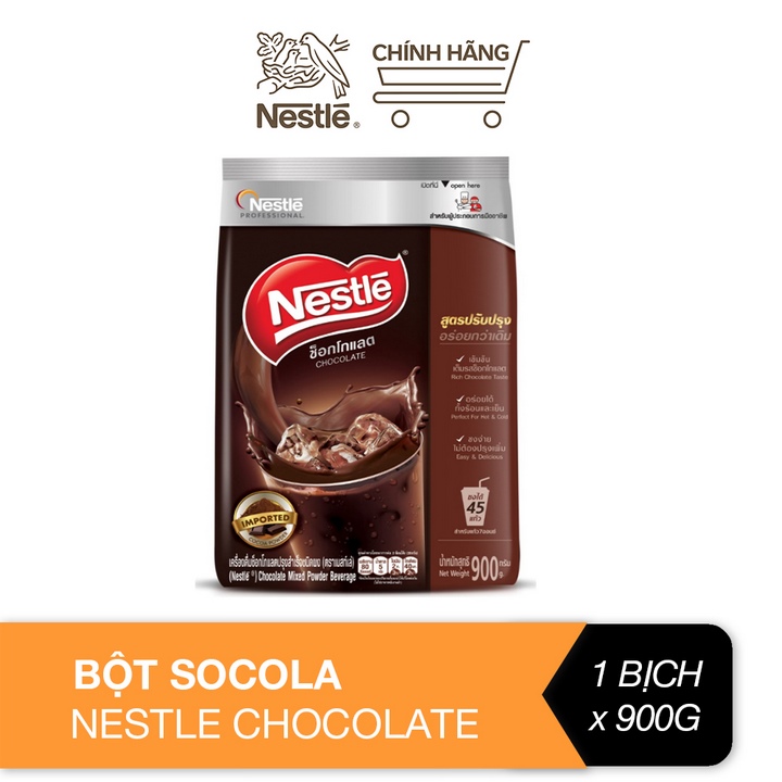 Bột socola Nestle Chocolate (bịch 900g)