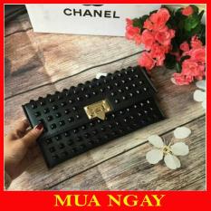 Ví Cầm Tay Clutch Đinh Kèm Dây Đeo Cao Cấp BT24