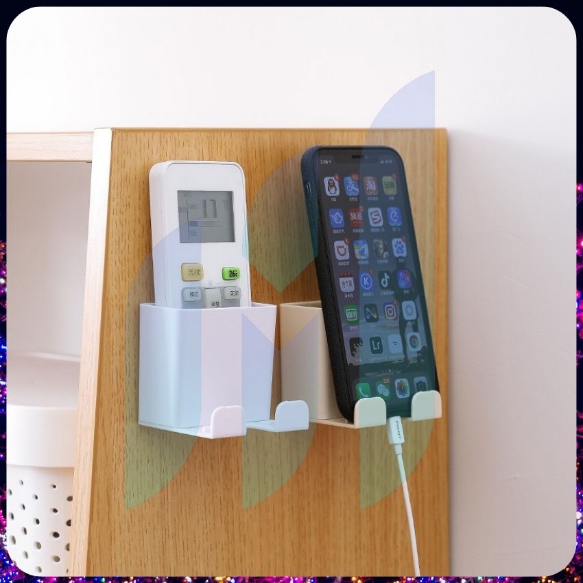 Kệ dán tường để điều khiển, giá để remote dán tường tiện lợi