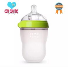 Bình sữa comotomo 250ml siêu mềm núm ty 2 tia