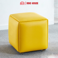 Bộ ghế sofa đơn RIBO HOUSE khung kim loại sơn tĩnh điện,ghế khối rubik trang trí phòng khách quán cà phê sân vườn đa năng RIBO172