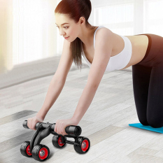 Con lăn tập cơ bụng Ab 2020 dụng cụ máy tập gym 2 bánh xe máy tập bụng giảm mỡ tặng kèm thảm tập – con lăng giảm eo chịu lực tốt bền bỉ tập thể dục tại nhà (có video và ảnh thật)