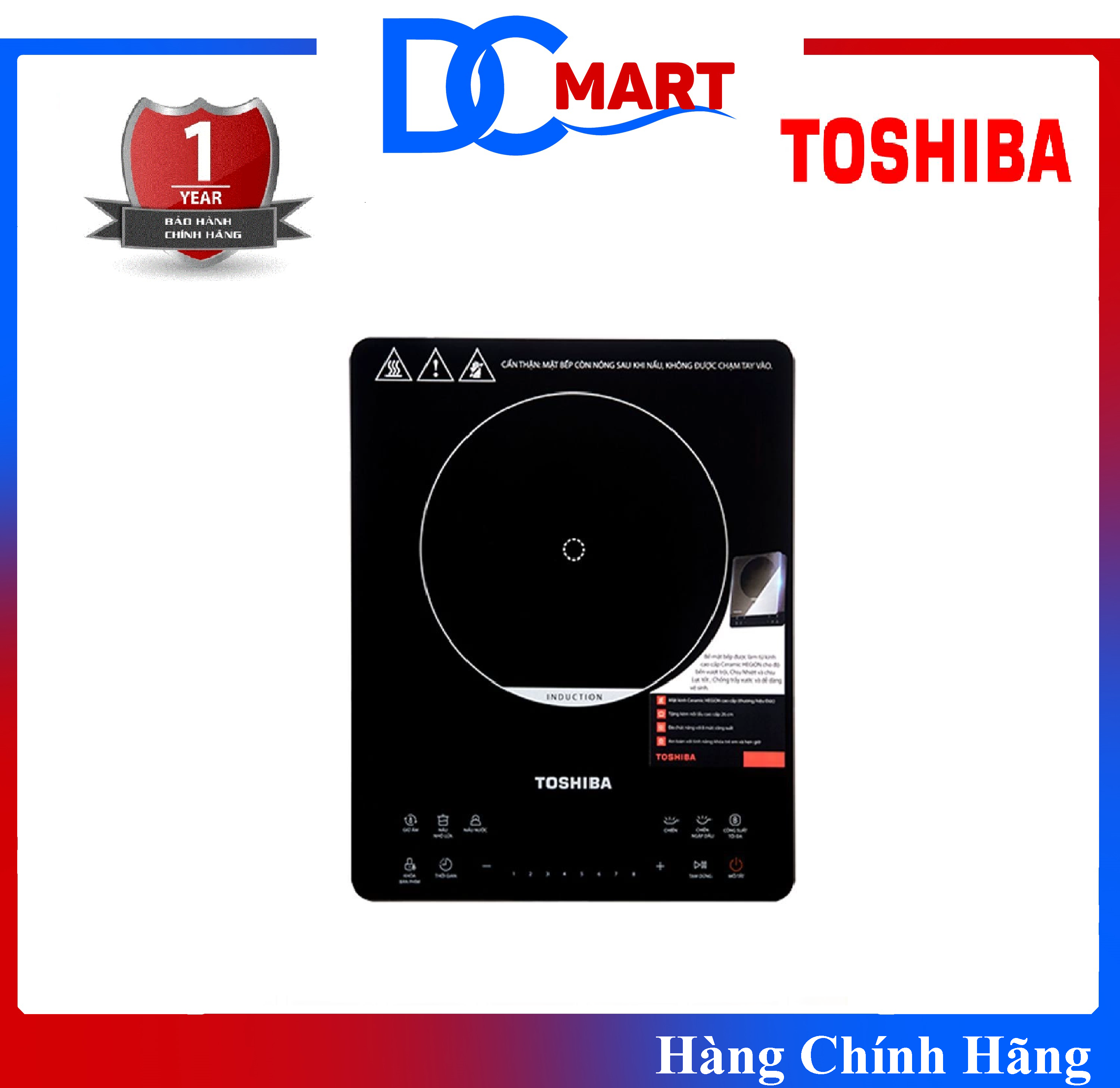 Bếp điện từ Toshiba IC-20S3PV – Hàng Chính Hãng