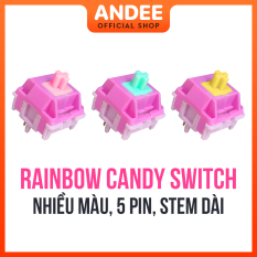 HMX Rainbow Candy switch bán lẻ công tắc phím cơ tuyến tính nhiều màu có lube sẵn siêu mượt