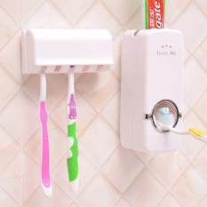 [ SẴN HÀNG HCM ] Dụng cụ lấy kem đánh răng tự động, kèm giá để bàn chải