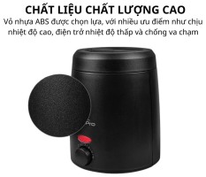 KIM ANH _KWAXING : Combo Nồi Nấu Sáp Wax Lông Chống Dính Mini 200ml + 100gr Sáp Hồng Cao Cap / Tặng 5 Que Gỗ Phet Sap.