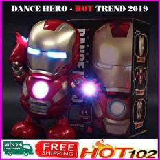 Đồ Chơi Nhảy Đồ chơi điện tử đèn LED Có Âm Thanh Ánh Sáng Âm Nhạc Avengers Hành Động Hình Người Sắt Iron Man