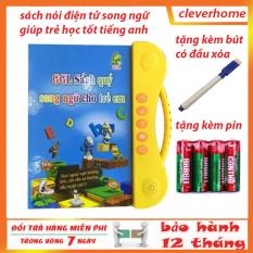 (Tặng Bút Viết Xóa kèm 1 vỉ 4 viên pin) Sách Điện Tử Thông Minh Cho Bé – Sách Song Ngữ Cho Bé