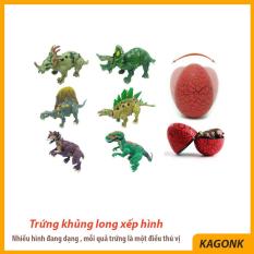Đồ chơi trứng khủng long xếp hình Puzzle làm từ nhựa ABS nguyên sinh an toàn – Đồ chơi trẻ em Kagonk 291019