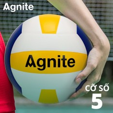 Bóng chuyền da động lực Agnite cao cấp PVC cỡ số 5 bản tiêu chuẩn, dùng cho thi đấu và tập luyện chuyên nghiệp – F1251