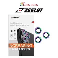 Dán Camera cường lực viền màu chống va đập Zeelot iPhone 12 Pro/12 Pro Max – Hàng chính hãng – Dành cho Model iPhone Series Chịu lực tốt Bảo vệ Camera