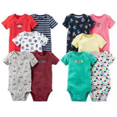 Set 5 body chip ngắn tay, body cộc tay (body suit) Cho Bé Trai và Gái mặc mùa Hè. Hàng Xuất Dư (Chọn Mẫu Ngẫu Nhiên)