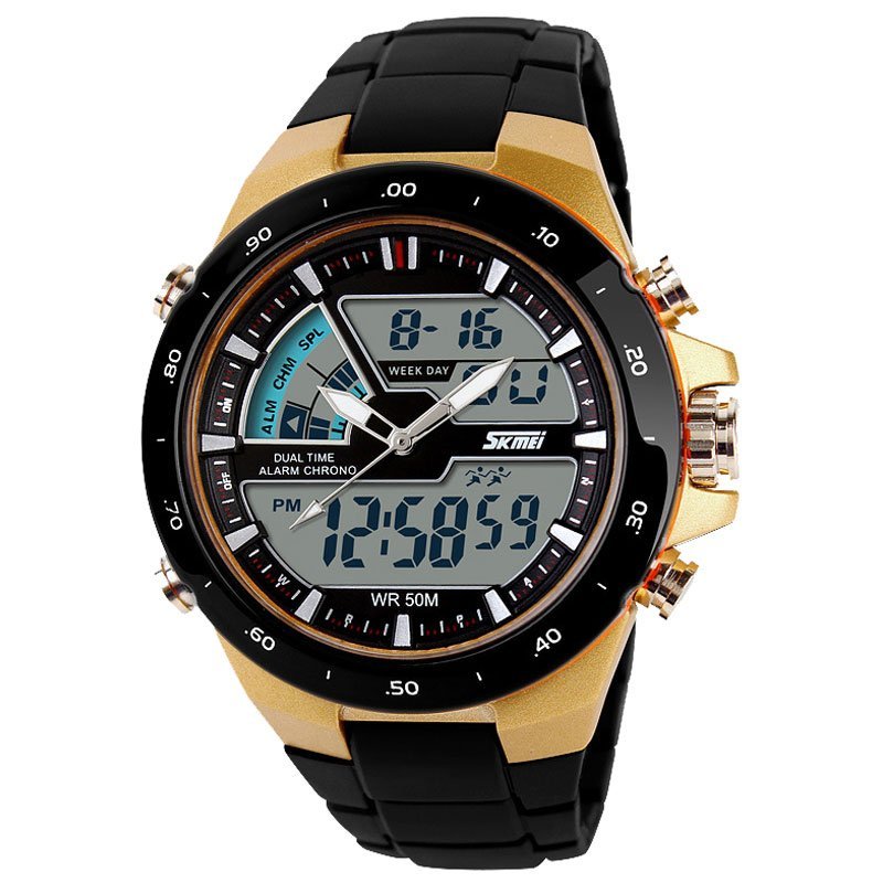 [100% chính hãng] Đồng hồ thể thao nam giới thương hiệu SKMEI hiển thị kép kỹ thuật số
tương tự thạch anh đèn LED đồng hồ đeo tay cao su bơi bơi không thấm bán chạy