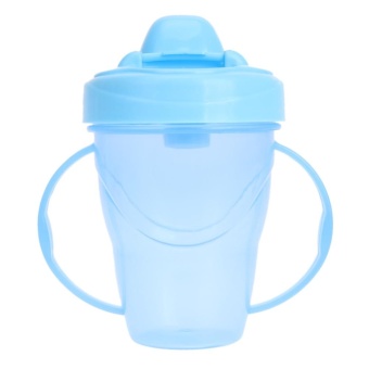 180ml Newborn baby drink water bottles baby training cups(Blue) - intl  