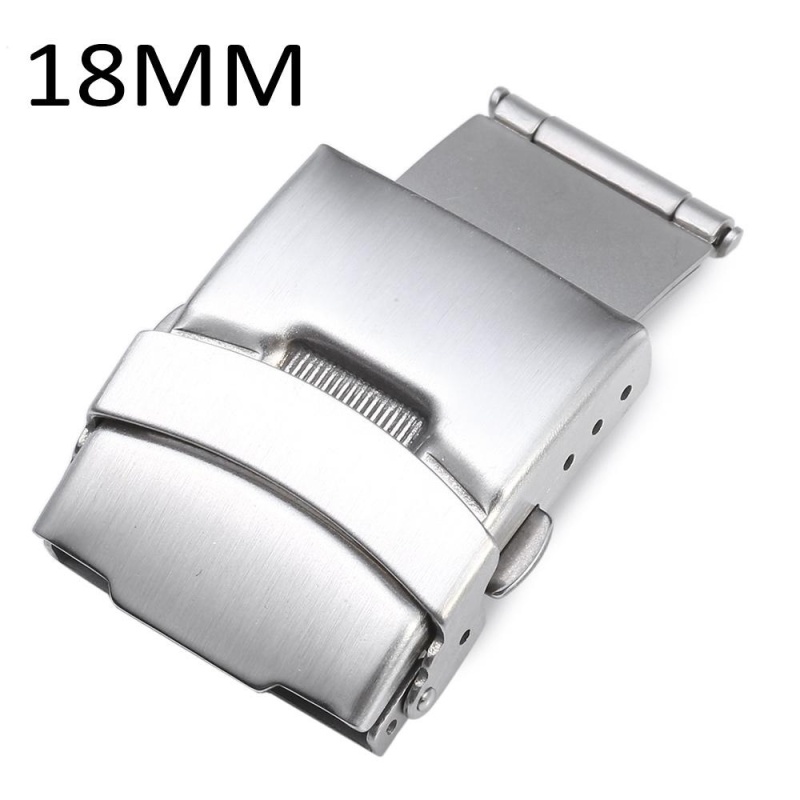 18MM Stainless Steel Fold Over Clasp With Push Button - intl bán chạy
