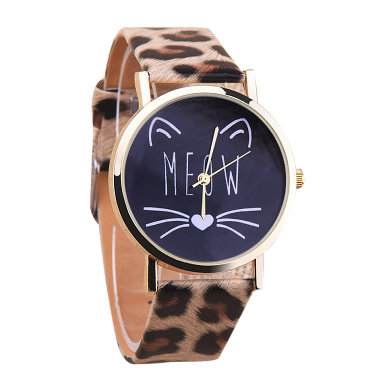 Nơi bán 2016 tudent Caua Cat Gir Boy Quartz Cartoon Writwatch (eopard)