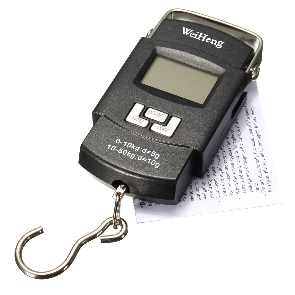 50kg 10g Portable Handheld Electronic Digital LCD Travel Luggage Weighing Scale - Intl