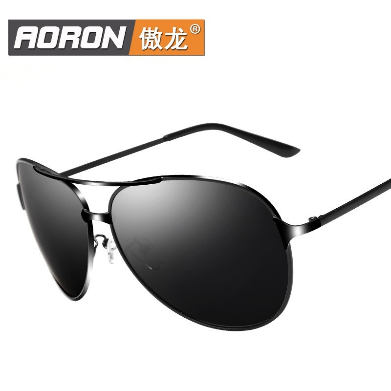 AORON 8009 Polarized sunglasses sunglasses men driving mirror bright mirror tide