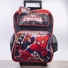 BALO KÉO , CẶP TÁP 3 NGĂN 16” HÌNH NGƯỜI NHỆN SPIDERMAN DÀNH CHO TRẺ EM , BÉ TRAI , HỌC SINH – SPM31301 (30x41x12cm)