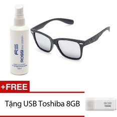 Báo Giá Bộ 1 kính mát nam – nữ và 1 chai nước rửa kính MKH 7807 (Trắng tráng gương) + Tặng 1 USB Toshiba 8GB   Mat Kinh Hieu (Tp.HCM)