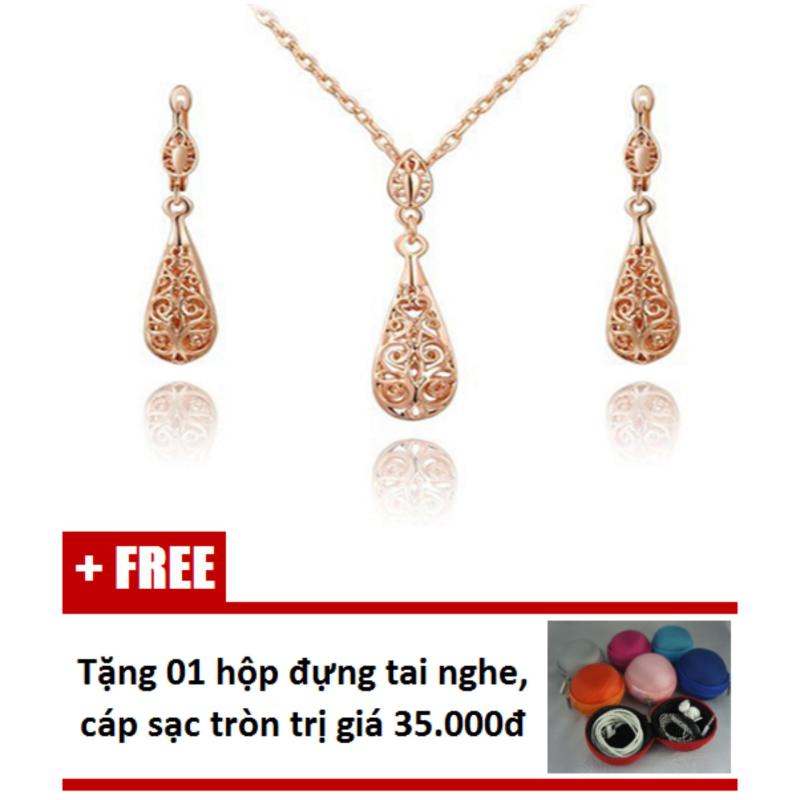 Bộ dây chuyền bông tai trang sức cao cấp Foxy - SetHTDC1500