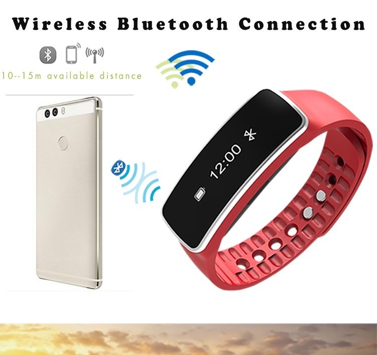 Bounabay Brand Bluetooth 4.0 Smart Bracelet Smartband Pedometer Sport Smart Wristband Fitness Tracker Smart Band For Android - intl