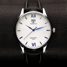 Bounabay Brand Watch 318 Simple Fashion Roman striped quartz watch Blue Glass male Wristwatches – intl