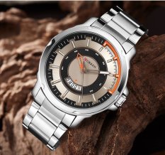 Bounabay Brand Watch Curren Luxury Sport Quartz Fashion Casual Military Quartz Wrist Black steel 8229 – intl