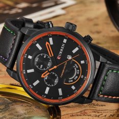 Bounabay Brand Watch Fashion Casual Sport Quartz Watch Curren Watches Luxury Leather Waterproof Clock Man Relogio Masculino 8217 – intl