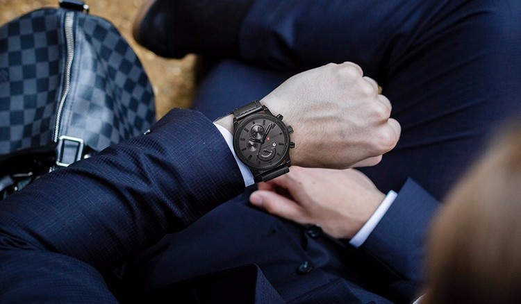 Bounabay Brand Watch Fashion Casual Sport Quartz Watch Curren Watches Luxury Leather Waterproof Clock Man Relogio Masculino 8217 - intl