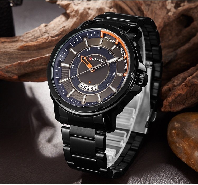 Bounabay Brand Watch Luxury Curren Date Army Military Watches Mens Quartz-Watch Curren Orologio Uomo 8229 - intl