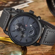Bounabay Brand Watch Mens Watches Luxury Leather Strap Quartz Watch Fashion Casual Sport Clock Relogio Masculino 8217 – intl