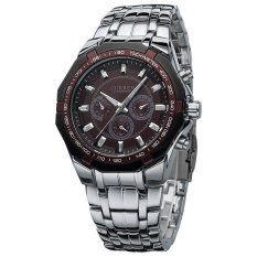 Bounabay Brand Watch Relogio Masculino Curren Watches Men Luxury Stainless Steel Analog Quartz Waterproof Sport Clock Men Wristwatch 8084 – intl