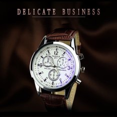 Bounabay Men Watch Luxury Brand Watches Quartz Clock Fashion Leather Belts Watch Cheap Sports Wristwatch Relogio Male – intl