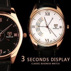 Bounabay Watch Three Second Hands Korean Version of High-end Business Designer Quartz Watch Relojes Hombre – intl