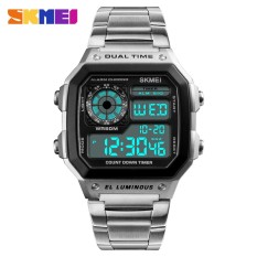 Đồng Hồ doanh nhân Nam Chống Thấm Nước Dây Nhựa Casio Dây Thép Không Gỉ Kỹ Thuật Số Đồng Hồ Đeo Tay Đồng Hồ Đồng Hồ Relogio Masculino Erkek Kol Saati-quốc tế