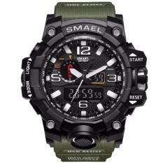 CANADO ⌚️ ĐỒNG HỒ LÍNH THỦY ĐÁNH BỘ CỦA MỸ – SMAEL Watch 1545 S-SHOCK Series of Gold Jungle Luxury Style Outdoor Sports Mens Dual Display Electronics Watch
