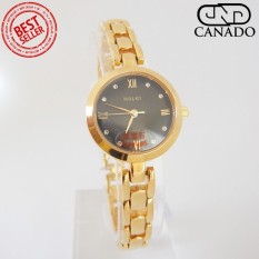 Cập Nhật Giá CANADO Đồng Hồ Nữ HALEI Saphiare Ladies Luxury Watch HL5009 Chống Xước – Chống Nước (Vàng)