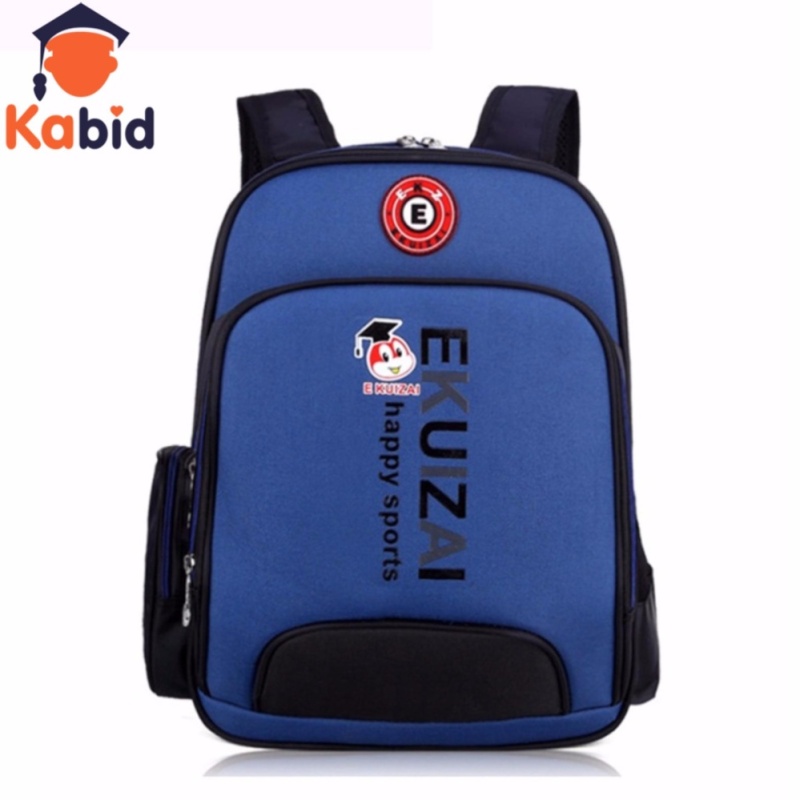 Giá bán Cặp ba lô chống gù lưng cao cấp Ekuizai Lớp 1-3 (Xanh Navy)