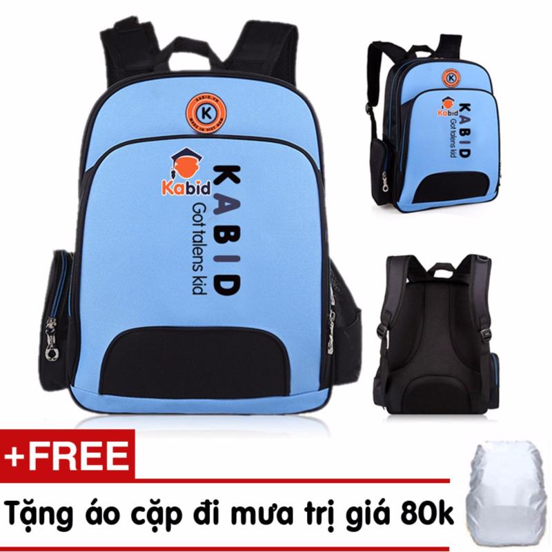 Giá bán Cặp ba lô chống gù lưng thế hệ mới siêu nhẹ Kabid (Xanh dương) Tặng áo cặp