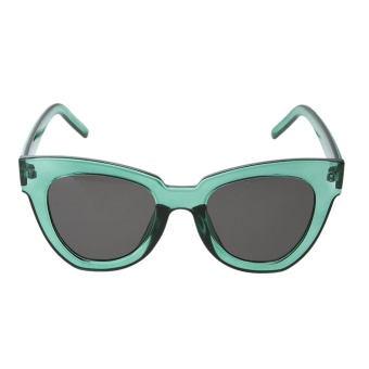 Chic Cat Eye Unisex Man Female Box Sea Sunglasses(Green)-one size - intl  