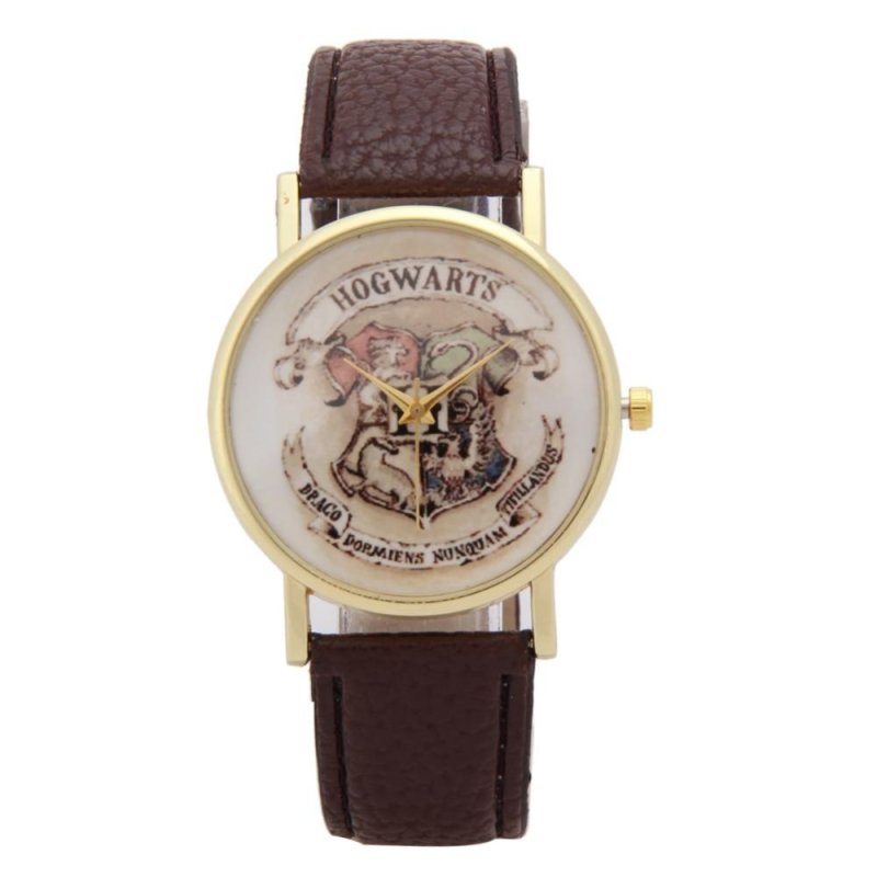 Children Leather Wristwatch Casual Luxury Quartz Watch (Dark Brown) - intl bán chạy