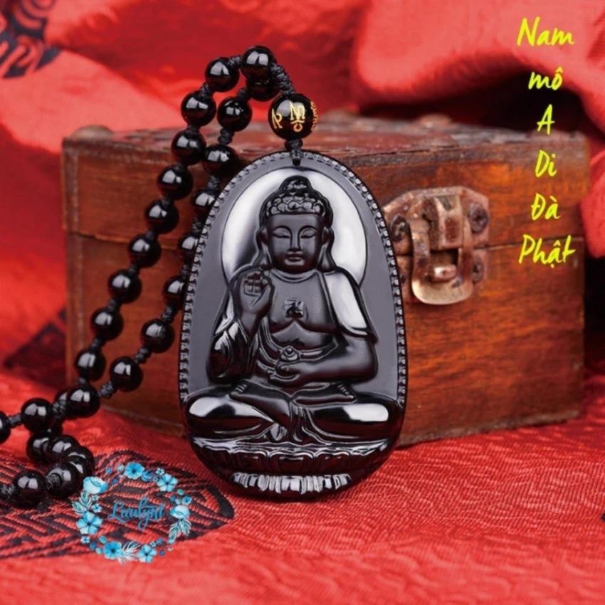 Chuỗi hạt đeo cổ Phật A Di Đà cao cấp - Phật bản mệnh người tuổi Tuất, Hợi phong thủy...
