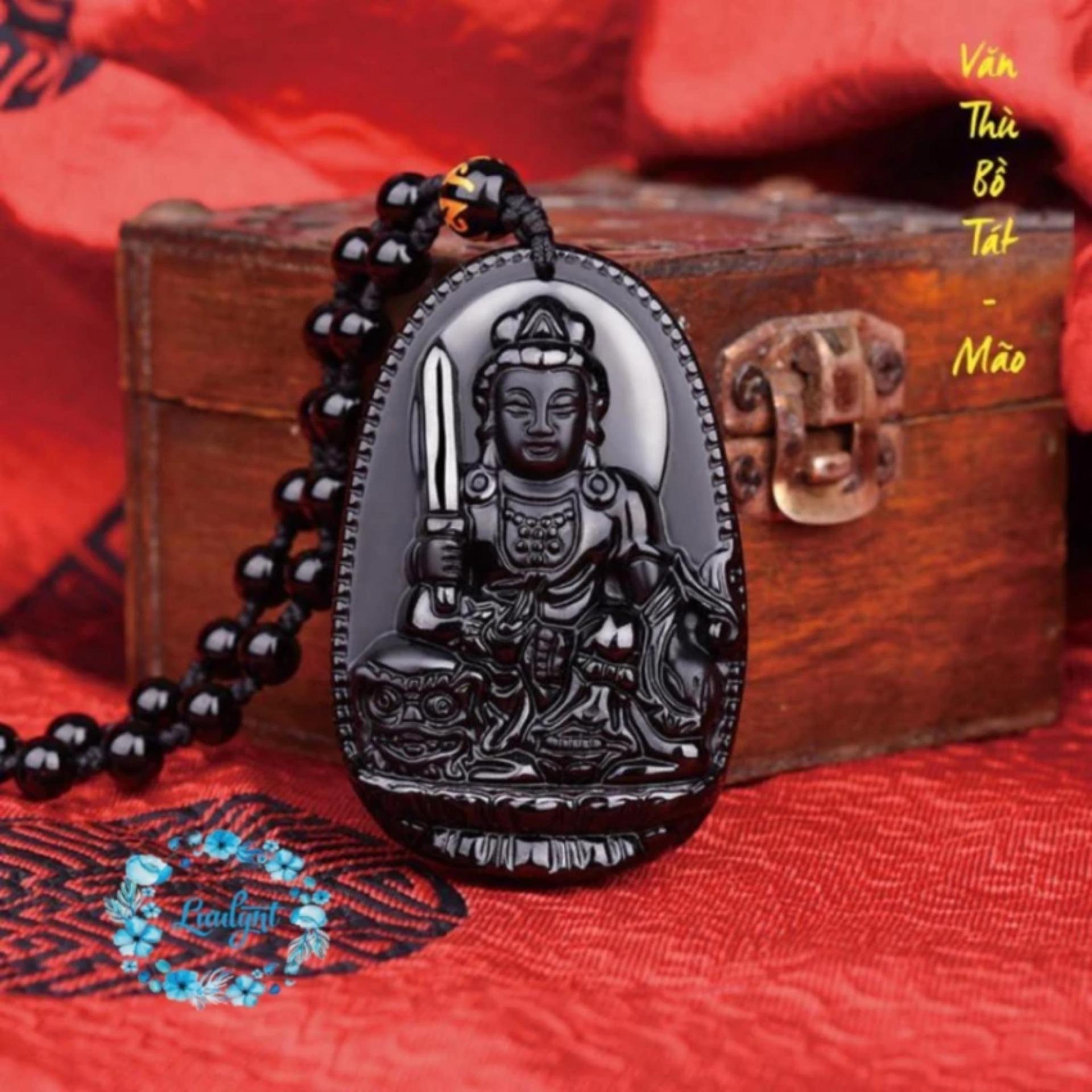 Chuỗi hạt đeo cổ Phật Văn Thù Bồ Tát cao cấp - Phật bản mệnh người tuổi Mão